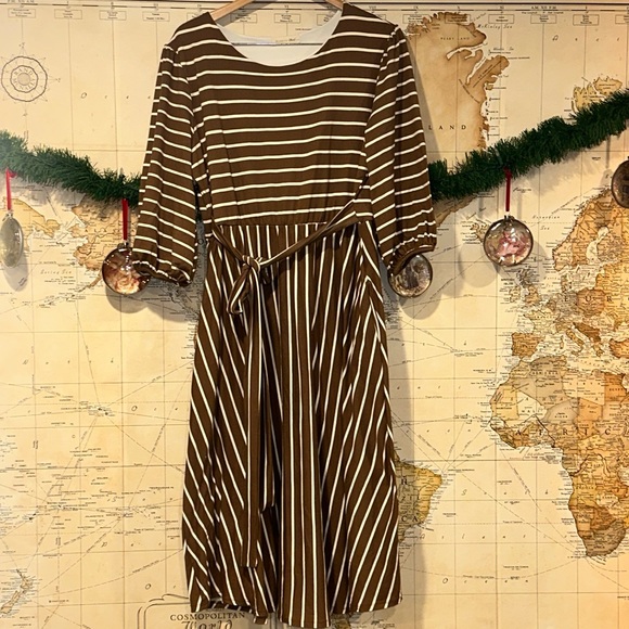 Modern Soul Super Soft 3/4 Sleeve Dress XL 2x - Picture 1 of 5